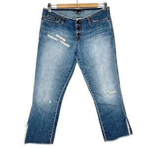 Abercrombie & Fitch Y2K Low Rise Cropped Jeans Womens 4